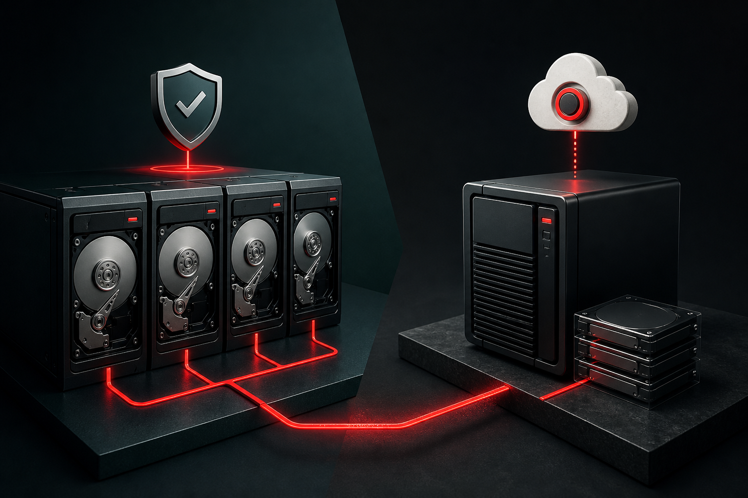 Differenza tra array RAID e copia di backup recuperabile
